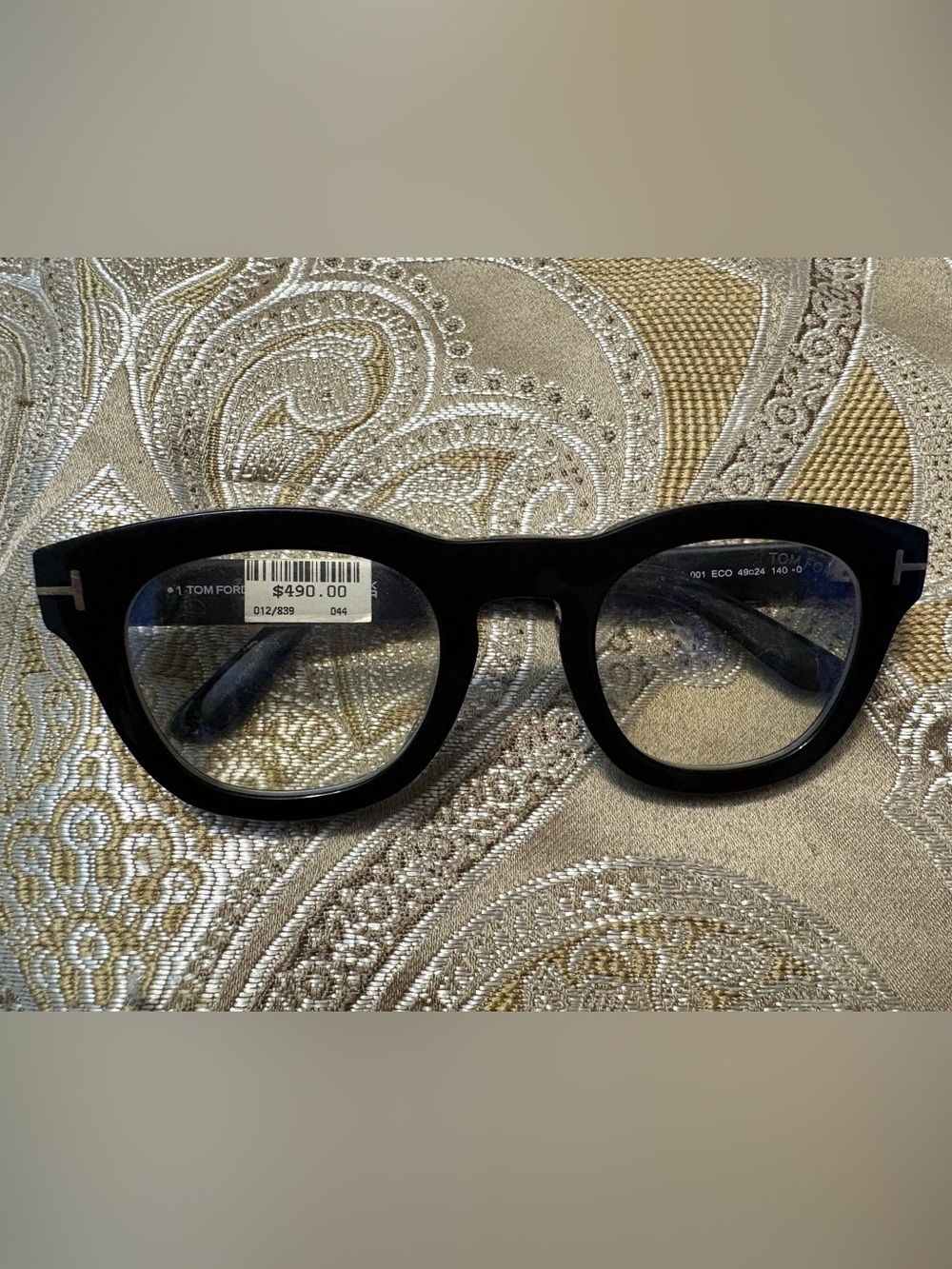 Black Thick Round Tom Ford Frame Glasses